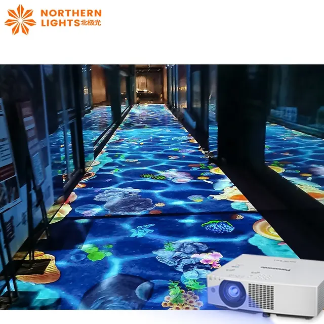 Interactive Floor projection Game projector Children's interactive game event Interactive projection display interactive floor