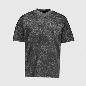 Camiseta de Hombre de Algodón 100% Pesado, Lavada con Ácido, con Logotipo Personalizado, Estilo Nuevo, Ecológica - Product Image 5