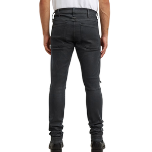 กางเกงยีนส์ผู้ชายทรงสกินนี่ฟิตแบบซิปที่เข่า ระบายอากาศได้ดี พิมพ์ลาย 3 มิติ สำหรับฤดูหนาวและฤดูใบไม้ร่วง เนื้อผ้านุ่ม ยืดหยุ่น สไตล์สตรีทแวร์ในเมือง ทรงสลิม ODM - Product Image 2