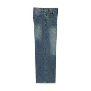 Jean baggy vintage à jambe large pour homme, style streetwear, coupe droite, en denim, taille personnalisée, grande taille, pantalon de haute qualité - Product Image 3