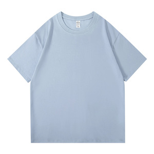 เสื้อยืดโอเวอร์ไซส์ผ้าฝ้าย 100% หนัก 230 กรัม ราคาโรงงานบังกลาเทศจีน เสื้อยืดคอกลมสีพื้นสำหรับฤดูร้อน ใส่ได้ทั้งชายและหญิง - Product Image 4