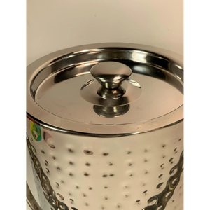 Modern Silver Double Wall Stainless Steel Ice <b>Bucket</b> <b>with</b> <b>Lid</b> and Handle Metal Wine Chiller for Bar Party Outdoor Picnic Usage - Product Image 3