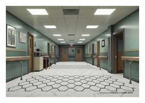 Carreaux en porcelaine aspect marbre géométrique 600x1200mm, finition satinée mate, non réfléchissants, résistants aux taches, carreaux de luxe pour sols et murs pour hôtels - Product Image 5