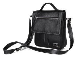 Bolso bandolera de cuero genuino vintage de lujo, última tendencia, a precio de mayoreo. - Product Image 1