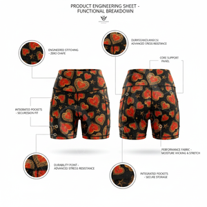 Custom High Causal Gym Shorts Custom Printed <b>Pattern</b> Stretch Workout Breathable Fitness Running Activewear All Season Shorts - Product Image 2