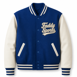 Veste universitaire vintage unisexe personnalisée, tissu en laine de haute qualité, broderie, veste bomber, streetwear, taille oversize - Product Image 1