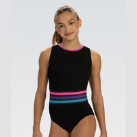 Justaucorps de gymnastique vintage personnalisé respirant taille haute sans bretelles pour filles, tenue de danse extensible, vêtements de sport OEM, vêtements d'entraînement
