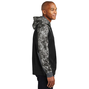 Sweat à capuche polaire hexagonal camouflage pour homme, anti-humidité, performance, vente en gros, OEM, pour salle de sport et tenue d'équipe - Product Image 5