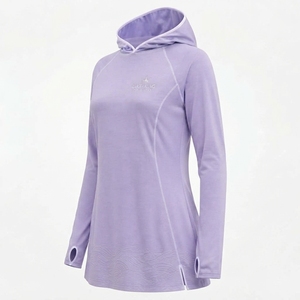 Custom Logo Modest Sportswear <b>Top</b> Hooded Lightweight Quick-Dry Summer Swimwear <b>Swimming</b> <b>Top</b> - Product Image 3