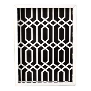 Plateau de service décoratif fait main en résine et incrustation d'os pour les fournitures d'hôtels et de restaurants avec plateau de service de la meilleure qualité - Product Image 1