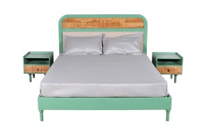 Modern <b>King</b> <b>Bed</b> Frame Stylish Wooden Design Strong Support Comfortable Sleep <b>Platform</b> <b>Bed</b> for Bedroom Home Use - Product Image 2