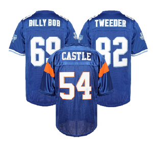 Uniforme de Fútbol Retro para Hombre, Nombre y Número Personalizados, Jersey de Fútbol Americano Sublimado, Transpirable, Venta al Por Mayor, Unisex - Product Image 2