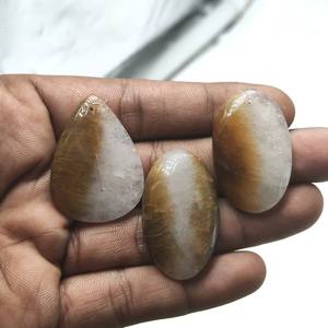 Wholesale Hot Selling Stunning Copper Rutile Quartz A One Quality 100%Natural Red Rutile Quartz Cabochon Loose Gemstone Jewelry - Product Image 4