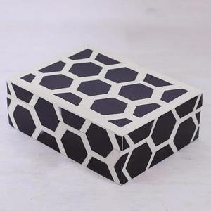 Décoration d'intérieur minimaliste, produit en résine de luxe, boîte de rangement haut de gamme, accessoires élégants pour la maison, décoration d'intérieur de luxe, fabrication artisanale - Product Image 3