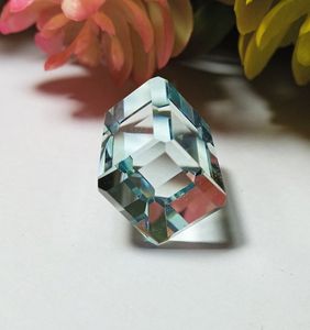 Natural Crystal Quartz <b>Cube</b> Step Cut Loose Gemstone Clear Quartz Stone For Jewelry Ring Pendant Wholesale Fine Quality Gem - Product Image 6