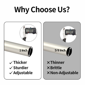 Kyok vente en gros de poteaux de rideaux réglables à surface mate pour l'exportation directe pour la décoration du salon et de la maison - Product Image 6