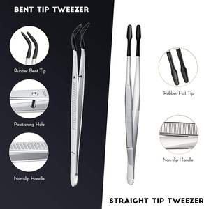 Precision Tweezers <b>for</b> Facial Hair & Chin Hair Slanted Design <b>for</b> Women & <b>Men</b> Eyebrow Plucker - Product Image 2