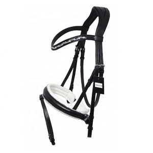 บังเหียนหนังแท้สำหรับการขี่ม้าบังเหียนม้าคุณภาพสูง - Product Image 1