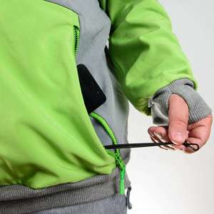 <b>Waterproof</b> Men's Ski Hoodie Softshell Snowboarding <b>Jacket</b> Thermal Fleece Pullover with Thumbholes Outdoor <b>Winter</b> Sports Wear - Product Image 5
