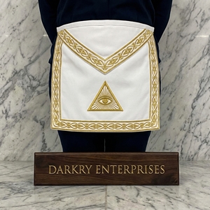 Custom Manufacturer Masonic Regalia Hand Embroidered Bullion <b>Wire</b> Apron Wholesale Bespoke Lodge Uniform Personalized <b>Crafts</b> - Product Image 6