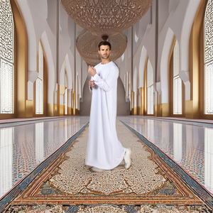 Islamic Clothing <b>Men's</b> Long Sleeve <b>Thobes</b> Superior Quality Custom Fabric Made Modest Style Arabic Dubai <b>Men's</b> Wear Thawbs - Product Image 2