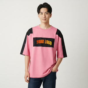 T-shirt en coton pour homme, impression de logo personnalisé, tissu doux et respirant, vêtements décontractés, service OEM, vente en gros, fabrication sur mesure - Product Image 1