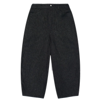 Jeans DiZNEW sur mesure en denim épais 13,5 oz avec broderie million points, coupe fuselée vintage noire pour homme, fabrication sous marque privée