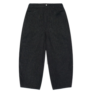 Jeans DiZNEW sur mesure en denim épais 13,5 oz avec broderie million points, coupe fuselée vintage noire pour homme, fabrication sous marque privée - Product Image 4