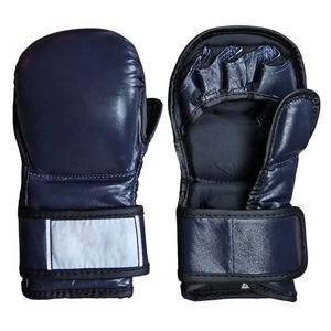 Gants de MMA professionnels en cuir, paume ouverte, rembourrage épais de haute technologie, légers, respirants, unisexes, équipement d'entraînement d'arts martiaux - Product Image 4