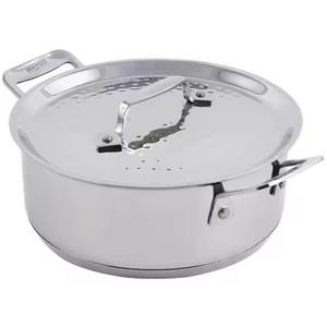 Casserole en métal contemporaine résistante à la chaleur, récipient alimentaire pour la cuisine, la salle à manger, le service et le stockage des aliments, utilisation quotidienne - Product Image 2