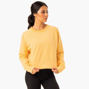 Sweat-shirt à col rond coupe classique 100% coton molletonné couleur unie unisexe pour l'hiver anti-plis avec logo personnalisé sur le devant 220g - Product Image 3