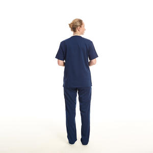 Ensembles d'uniformes médicaux en gros unisexes pour médecins et infirmières, tenues de travail, t-shirt à col en V et pantalon, ensembles deux pièces - Product Image 6