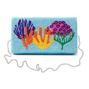Saints Embroidered Polyester Handmade Rectangular Purse Headband Turquoise Textile Washable Snap Closure Daily Use - Product Image 3