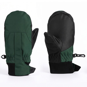 Gants de ski en cuir imperméables et isolés pour le froid, pour femmes et hommes, mitaines d'hiver coupe-vent pour le snowboard - Product Image 5