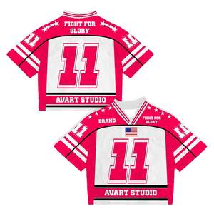 Streetwear Soccer Basketball Jersey Oversized Mesh <b>Polyester</b> Custom Logo Vintage Sublimation Printing <b>Tshirt</b> - Product Image 5