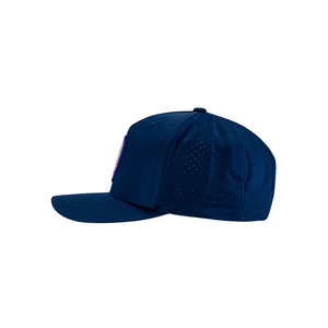 หมวกกอล์ฟระบายอากาศได้ดี ราคาโรงงาน เจาะรูด้วยเลเซอร์ แบบ Snapback 5 แผง ปักโลโก้ได้ กันน้ำ แห้งเร็ว สำหรับผู้ชาย - Product Image 3