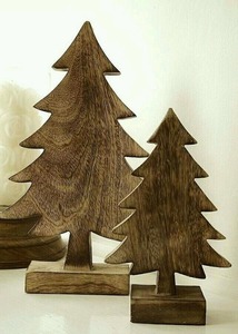 Sculpture d'arbre de Noël en bois moderne et écologique, artisanat décoratif avec taille personnalisée - Product Image 3