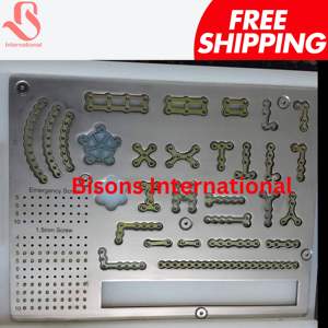 BISONS Wholesale Craniofacial Reconstruction Mini <b>Plate</b> & Screw Set 1.5mm Stainless Steel Manual System - Product Image 2