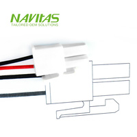 وصلة أسلاك مخصصة بموصلين من نوع Molex 39-01-2025، صفان، 4 أزواج، بمسافة 2 بين، متوافقة مع RoHS، نحاس مطلي بالقصدير، PVC، إلكترونية