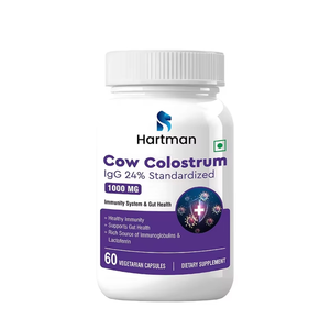 Cápsulas de Calostro de Vaca Estándarizado de 1000 mg, 24% de IgG, Suplemento para el Cuidado de la Inmunidad y la Salud Intestinal para Adultos - Product Image 3