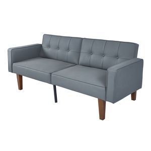Divano 2131PU GY in Pelle PU Grigio Opaco, Elegante e Resistente per Soggiorno - Product Image 5