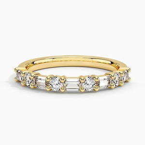 Anillo de Diamante Cultivado en Laboratorio con Corte Esmeralda y Corte Redondo en Oro Sólido de 14K y 18K de Lujo, Certificado por IGI, Joyería Fina de Compromiso, Estilo Clásico - Product Image 1