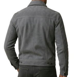 Winter Ready <b>Suede</b> Leather <b>Jacket</b> Stylish Outerwear Wear <b>Suede</b> Leather <b>Jacket</b> Durable Material With Warm Feel - Product Image 6