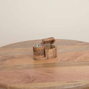 Luxury Wooden Bakhoor Censer Incense Burner with Storage <b>Box</b> Handmade Oud Charcoal Holder Arabic Ramadan <b>Eid</b> <b>Gift</b> OEM Wholesaler - Product Image 5