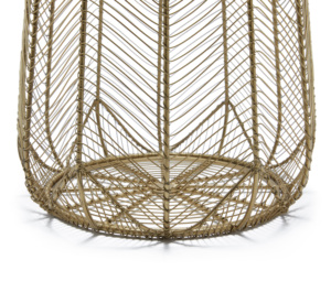 Handmade Chevron <b>Wire</b> Set/ 2 Piece <b>Basket</b> Set, Brass Plating Home Decor Tableware With Bathroom <b>Storage</b> <b>Baskets</b> Set - Product Image 3