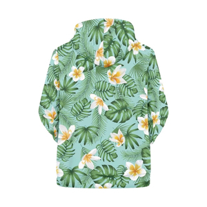 เสื้อฮู้ดดี้ลายดอกไม้เขตร้อนสำหรับผู้ชาย ทรงปกติ น้ำหนักเบา เหมาะสำหรับฤดูร้อน สวมใส่สบาย ระบายอากาศได้ดี ผลิตจากผ้าโพลีเอสเตอร์ถัก - Product Image 2