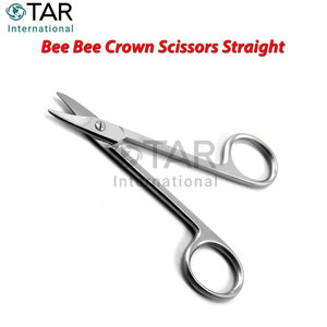 Ciseaux courbés Bee Bee Crown 4,13 pouces en acier inoxydable de haute qualité pour instruments chirurgicaux, médicaux et orthodontiques - Product Image 2