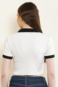 เสื้อโปโลผู้หญิงทันสมัย เนื้อผ้าตาข่ายน้ำหนักเบา ระบายอากาศได้ดี แต่งขอบสีตัดกัน ดีไซน์เก๋ เสื้อผ้ากีฬาแฟชั่น - Product Image 2