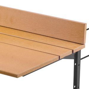 Table de balcon pliante 15 x 39, table de bar pour balustrade de balcon extérieur, table suspendue réglable sur 5 niveaux pour balcon - Product Image 6