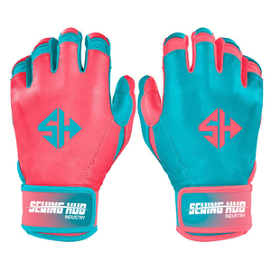 Guantes de bateo de béisbol con logotipo personalizado al por mayor, antideslizantes, de cuero suave Cabretta, para softbol y T-Ball, para jóvenes y adultos. - Product Image 1